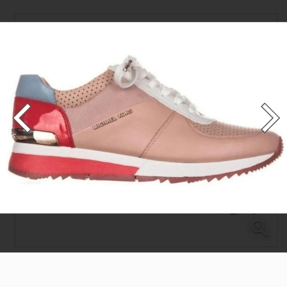 Michael Kors color block perforated leather sneaker. EUC. Athleisure Streetwear - Picture 1 of 12